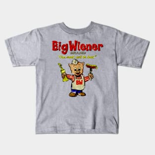 Vintage Big Wiener Brand Kids T-Shirt